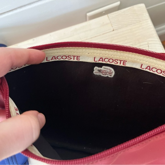 Red Lacoste Crossbody Bag - Picture 3 of 4